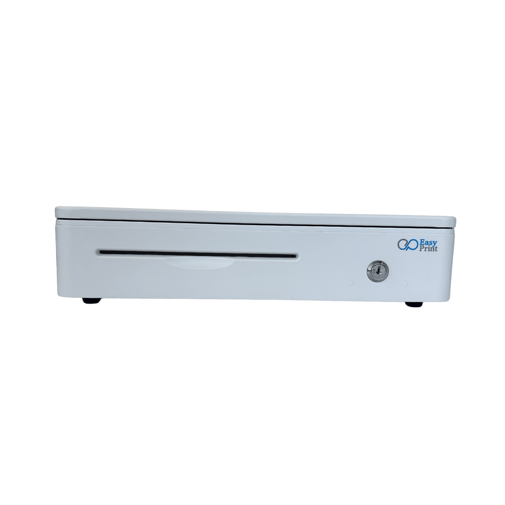 ลิ้นชักเก็บเงิน EASYPRINT รุ่น CD-405 สีขาว 4 ช่องธนบัตรขนาดใหญ่ 8 ช่องเหรียญ RJ11 12/24V_3